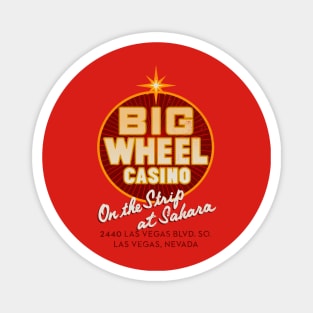 Vintage Big Wheel Casino Las Vegas Magnet